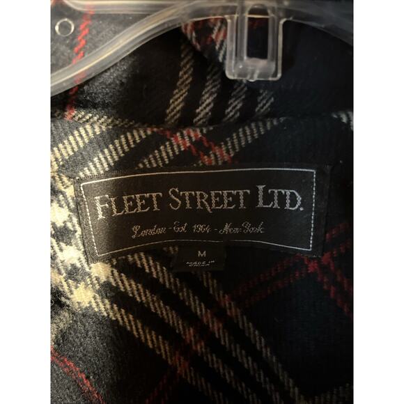 Fleet Street Ltd Wool Blend Hooded Coat Jacket Medium Gray Zipper Outdoor Travel - Picture 3 of 13